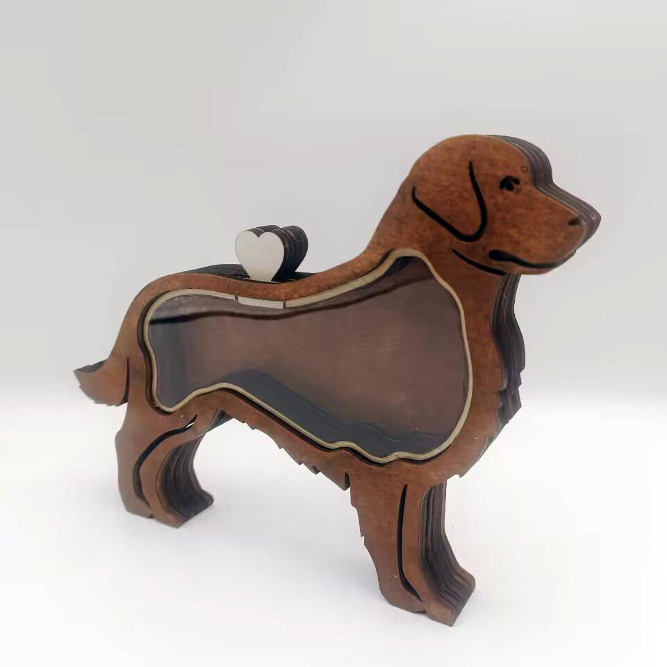 

Personalized Wooden Pet Fur Keepsake Shadow Box Custom for Pet Hair Teeth Paw Print Warm Souvenir Gift for Pet Lovers Home Decor Small светло-зеленый