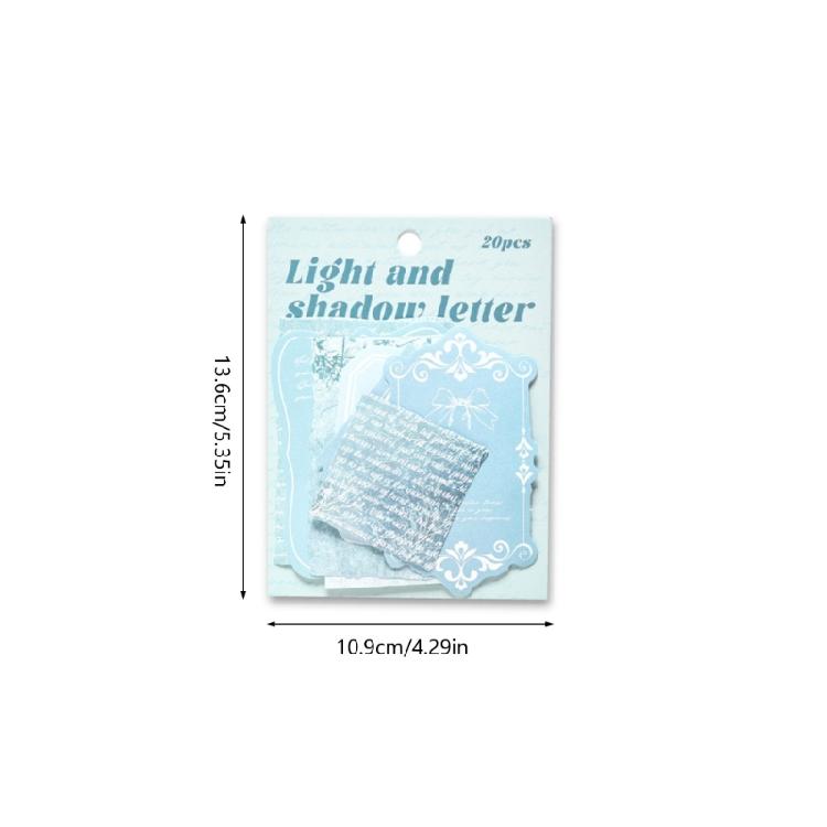 20 fournitures de loisirs créatifs en papier résistant à la décoloration, avec autocollants au design rétro, pour le scrapbooking et les projets de journal créatif