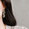 Retro Lilac Earrings Hong Kong Style Exaggerated Gold Leaf Stud Earrings Niche Light Luxury Ear Jewelry Women