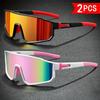 2 STÜCK Shades Radbrille Mtb Brille Für Biker Shade Outdoor Sportbrille UV400