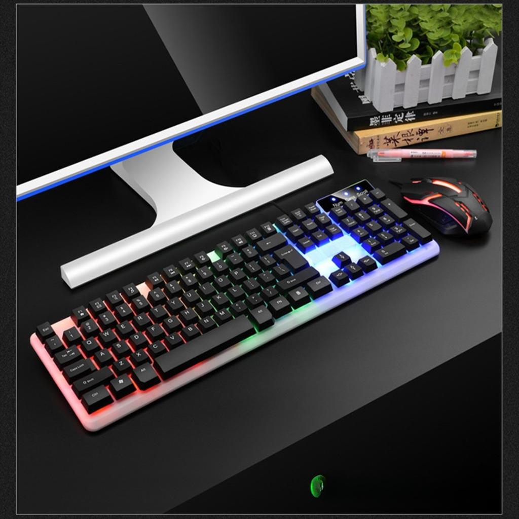 Gaming Wired Keyboard Color Matching Luminous Mechanical Feel Desktop Computer