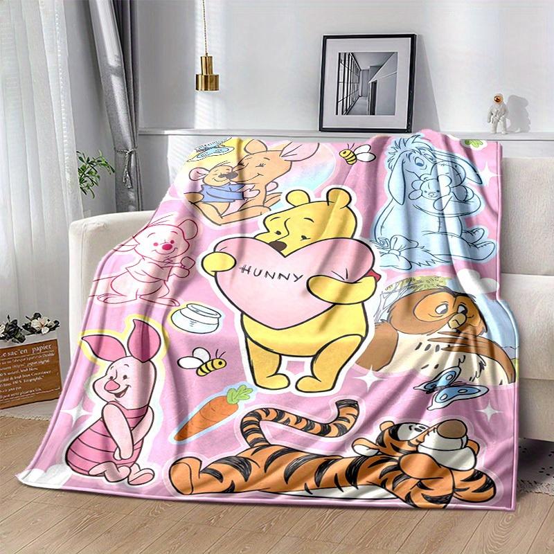 1pc Winnie the Pooh & Friends Blanket Room Decor, Bedroom, Playroom Decoration, Birthday Gift Ideas, Throw Blanket, Couch Cover, Travel