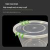Kangjiejiaxin 1000ml Round Disposable Food Containers with Lids, 300 Pack