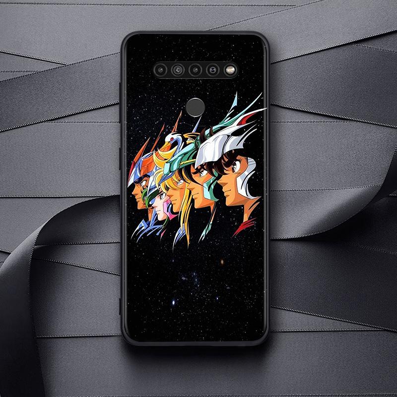 Saint Seiya Shiryu Anime tok LG G8 G8S G8X V30 V35 V40 V50 V60 ThinQ Q60 K40 K50 K51 K61 K71 K92 K62 készülékekhez, puha fekete telefontok