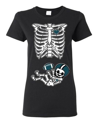 Baby Skeleton Philadelphia Football Ladies DT T-Shirt Tee Unisex T-Shirt S