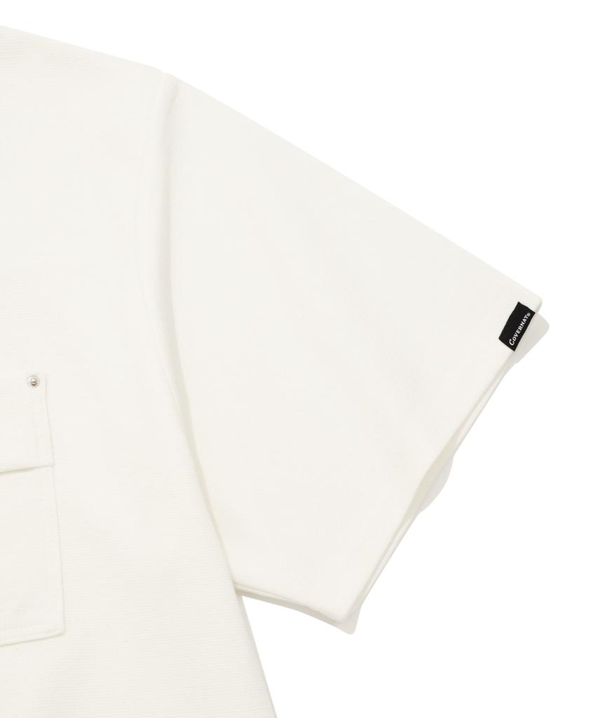 COVERNAT Round Pocket T-Shirt White