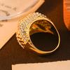 Men's Hip-hop Fashion Brand Street Dance Ring High-end Zircon Ring
