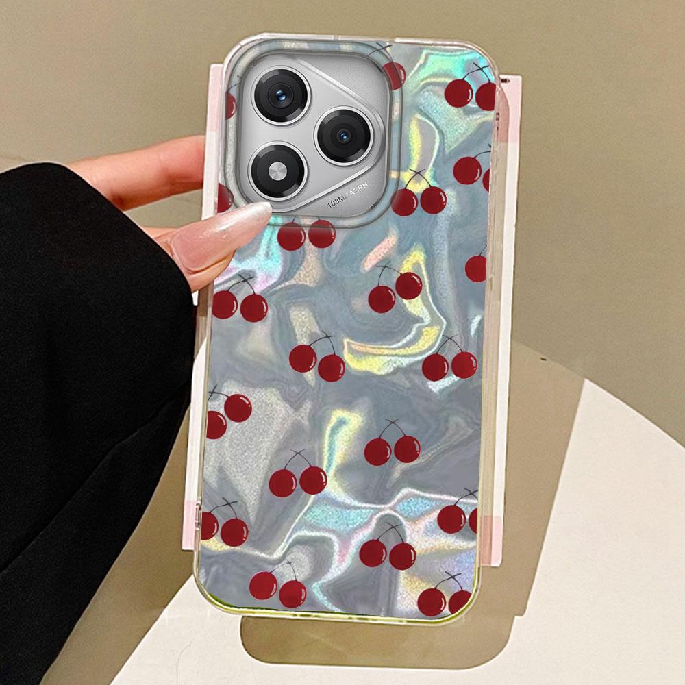 Summer Fruit Red Cherry Girls Phone Case Phone Case for Honor 400 200 Pro Magic 7 5 Lite X9a X9c X8a X8b Silicone Back TPU Cover