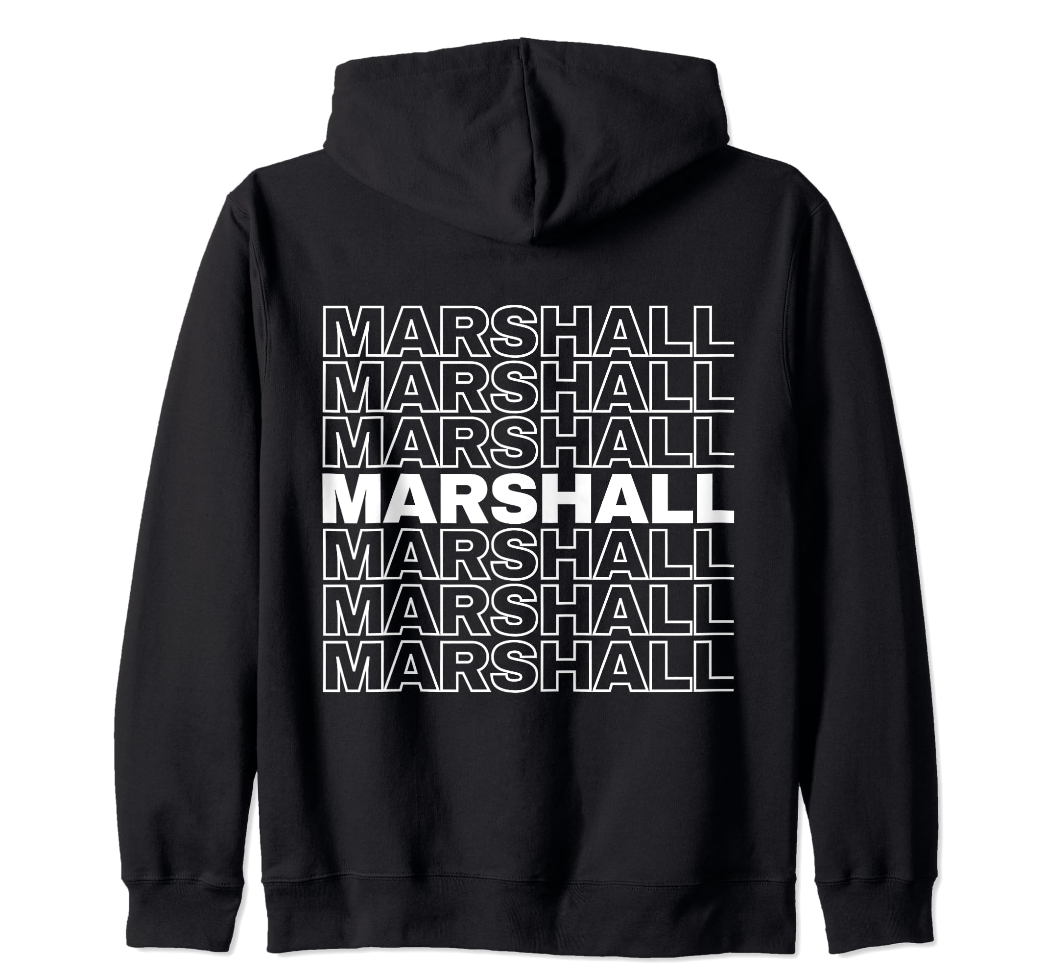 Я люблю толстовку на молнии с ретро-узором Marshall, персонализированную