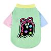 Halloween Cute Ghost Print Pet T‑Shirt Cats & Dogs Soft Cotton Clothes Outfit For Bichon French Bulldog Holiday Party Costume