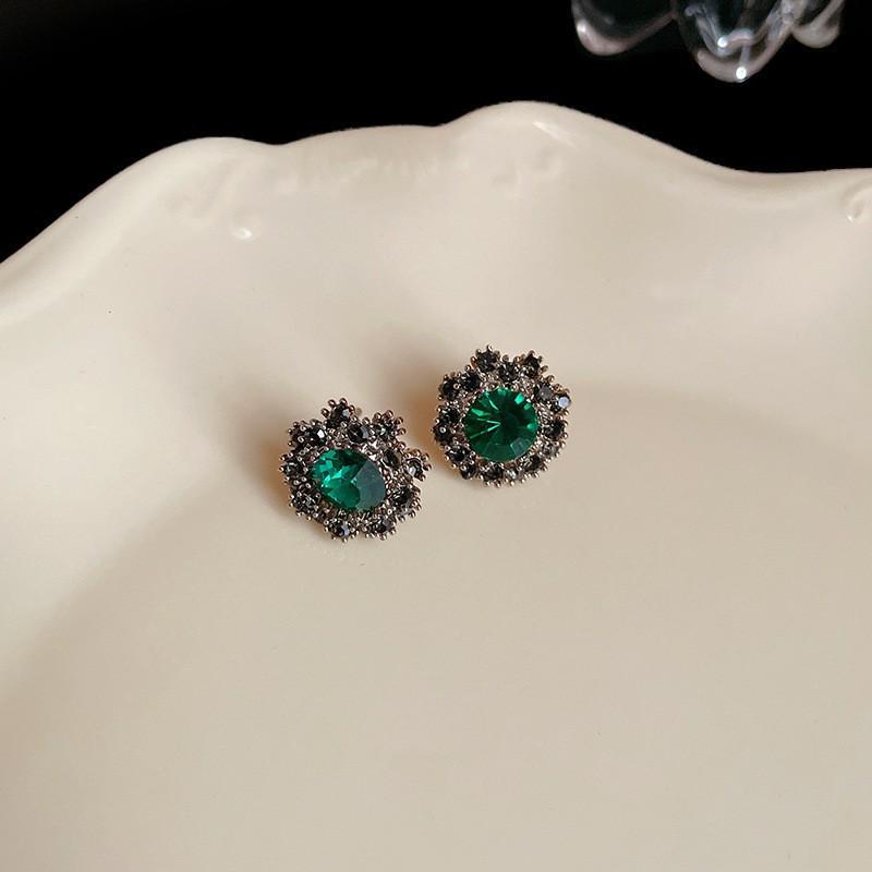 

Винтажное французское овальное геометрическое ожерелье - Высококлассная ретро цепочка для ключиц