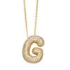 Alphabet 26 Letters Necklace Gold Color Women Sweater Chain Simple A-Z Letter Clavicle Chain  Daily
