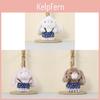 Plush Bunny Stuffed Toy With Cute Dress For Kids And Students Backpack Decor