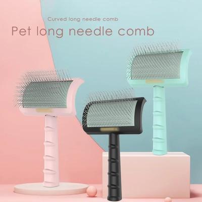 Dog Cat Pet Brush Combs, Needle Brush for Shedding Hair Remove, Massage Grooming Tool, Cleaning Supplies Accessories