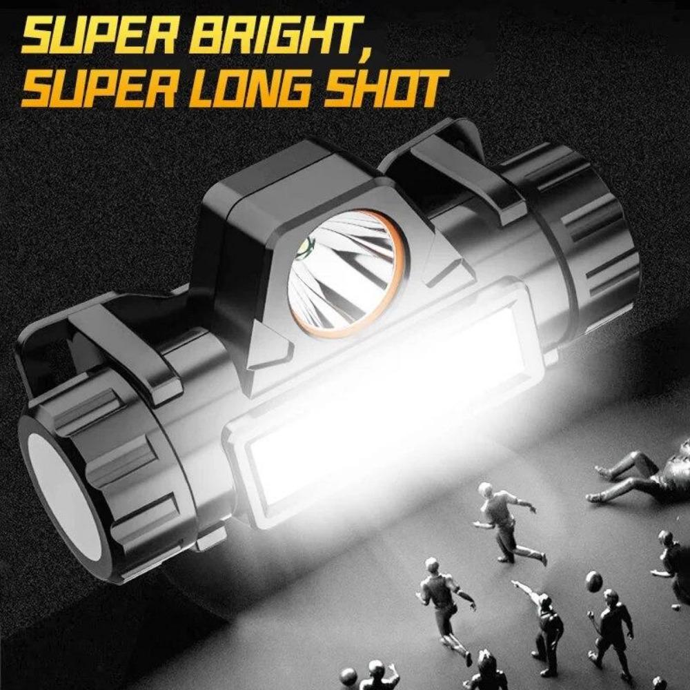 Dobíjecí COB LED USB čelovka Silný magnetický výkonný světlomet Super jasná vodotěsná čelová svítilna Pro venkovní rybaření