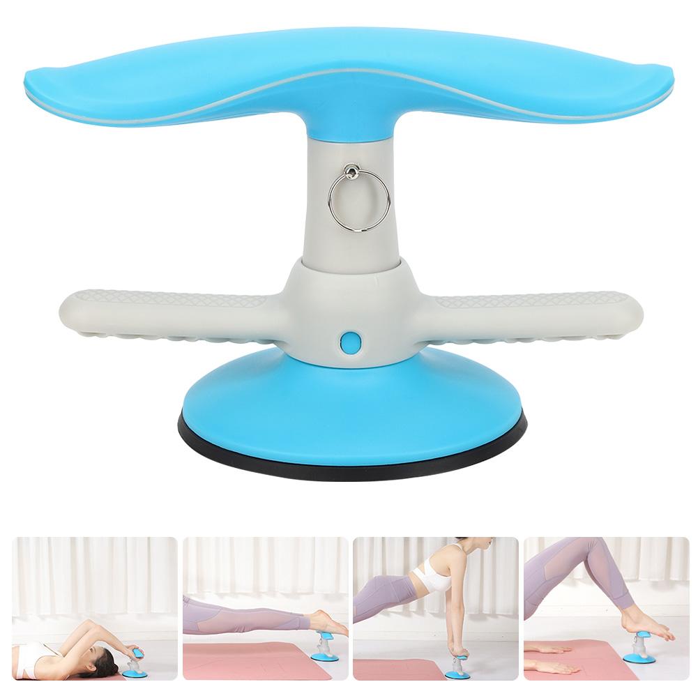 Sit Up Bracket Support Suction Cup Abdominal Exerciser Adjustable Domestic Assist Fitness Equipment Blue