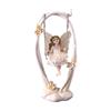 Swing Fairy Statue Art Piece Collectible Girl Figure Decorative Figurine for Shelf Entryway Entrance Bedroom Housewarming Gift
