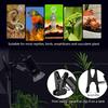 T02C!-Reptile Heat Lamp With 50W Light Bulb, Basking Spot Light Simulated Sunlight, Heating Lamp For Turtle, Lizard US Plug