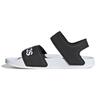 Adilette Sandal K Space Leather Casual Comfortable Sandals Kids Sandals Black White FV6410