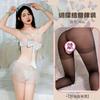 Sexy Lingerie Sexy Sweet Hollow Perspective Seduction Maid Dress Lace-up Bow Character Uniform Set