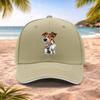 Jack Russell Terrier Cap  Adjustable Lightweight Baseball Hat with JRT Design Unisex Machine Washable Pet Lovers Gift