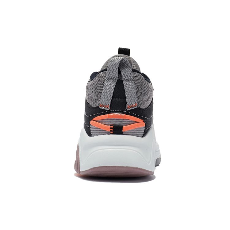 Li Ning Warm Edge Trend Rebound Mid-Top Running Shoes Men Running Shoes Gray AGLR239-1