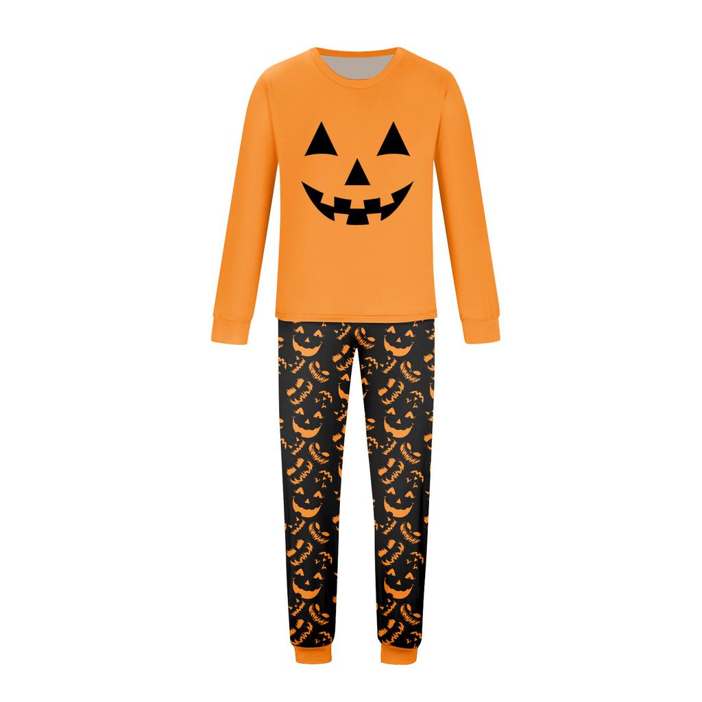 Print Cute Family Set Pajamas, Home Clothes, Family Set Long Sleeve Top Pants Set