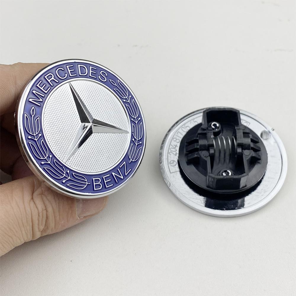 1pcs 57mm Car Front Hood Emblem Badge Bonnet For Mercedes Benz W204 W205 W212 W213 W221 W177 W246 GLA GLC CLA Car Accessories