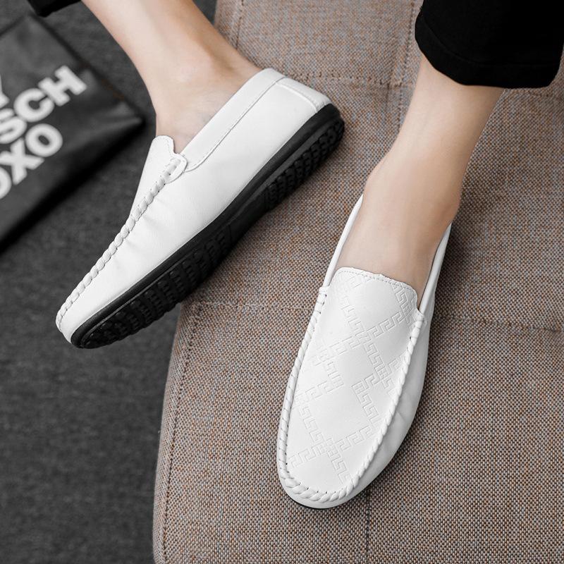 

Men s shoes summer new Doudou shoes men s casual leather shoes low-top men s breathable soft-soled soft-faced driving shoes men 39