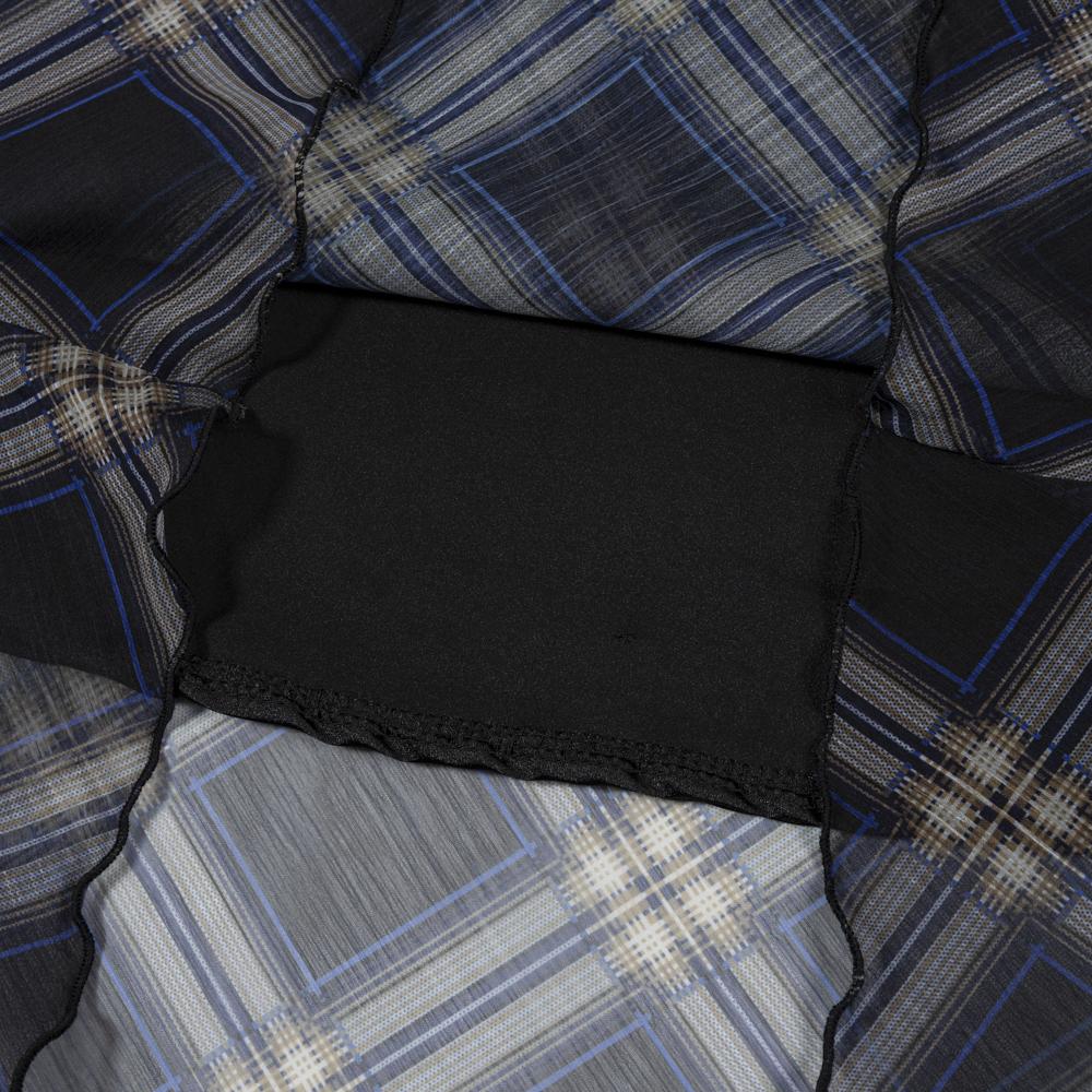 Moa Mesh Mood Skirt (Midnight Plaid)
