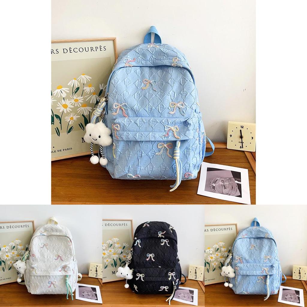 Minimalist Girls Backpack With Nylon Material For School And Daily Use