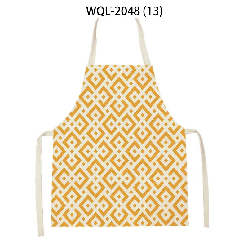 Adult Kids Geometry Stripes Arrow Pattern Kitchen Sleeveless Aprons Women Men Cleaning Apron Home Cooking Pinafores