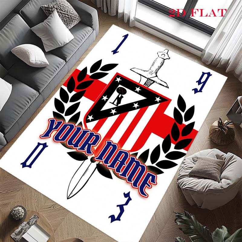 Atltico Madrid Carpet Rug for Living Room Bedroom Home Sofa Decoration,Kids play Nonslip Floor Mat