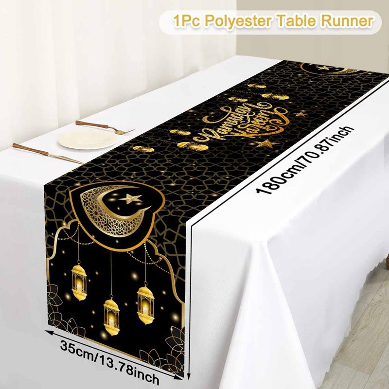 Ramadan Decor Tablecloth EID Mubarak Decor For Home 2025 Ramadan Kareem Islamic Muslim Party Eid Al Adha Gifts Happy Eid Al Fitr