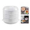 Microwave Steamer Basket with Lid Multi-functional Plastic Steaming for Home Kitchen
