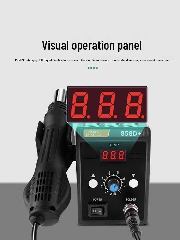 Deer Fairy 858D Hot Air Gun Desoldering Station for Soldering and Mobile Phone Repair