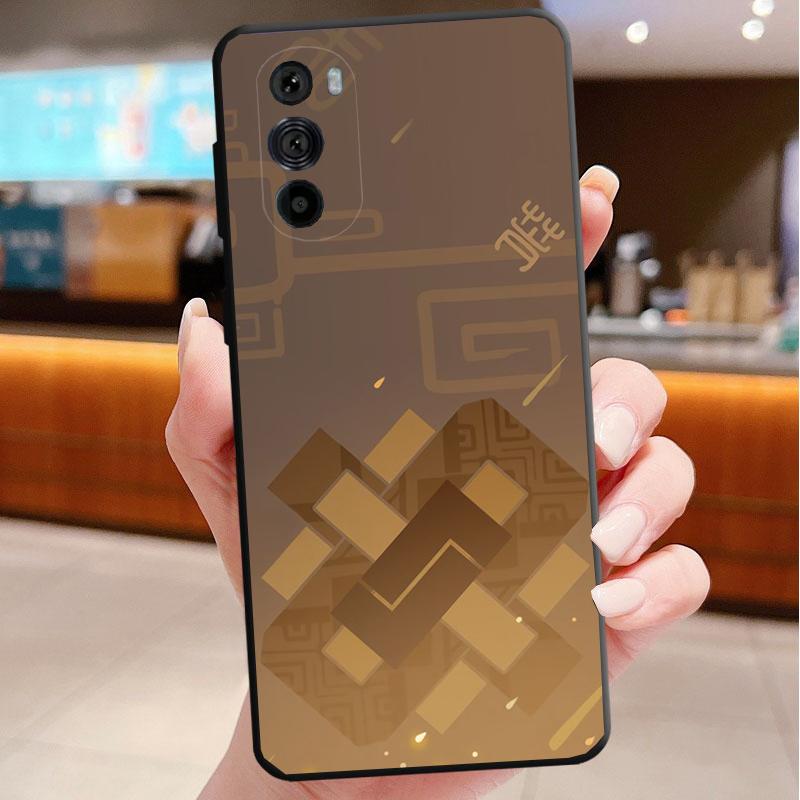 Phone Case For Motorola Edge 50 40 Pro 60 50 40 30 Ultra Neo Fusion Moto G85 G72 G53 G54 G84 G13 G32 Genshin Impact Namecard