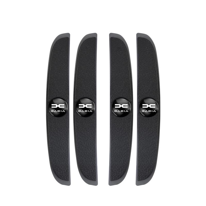 4Pcs Rubber Anti-Collision Strip Car Door Rearview Mirror Protector Stickers For Dacia Duster Logan Sandero Stepway Dokker Lodgy