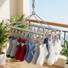 20/30 Clips Socks Drying Rack Stainless Steel Underwear Socks Holder Sock Laundry Airer  Balcony