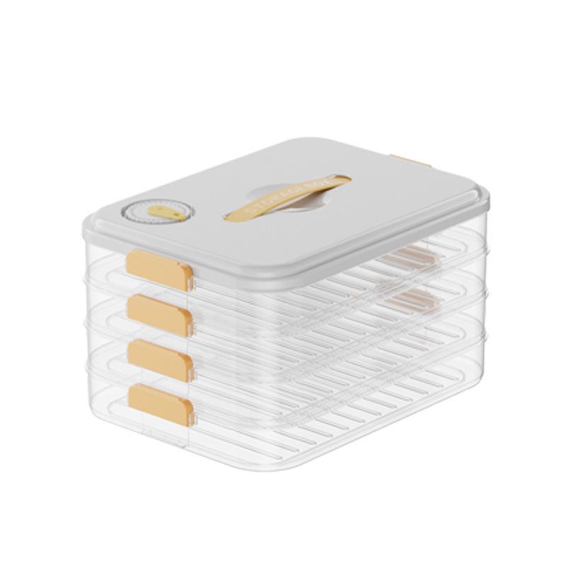 Teigtaschen-Aufbewahrungsschale: Gefriergeeigneter Behälter in Lebensmittelqualität für schnelles Einfrieren von Wontons und Knödeln