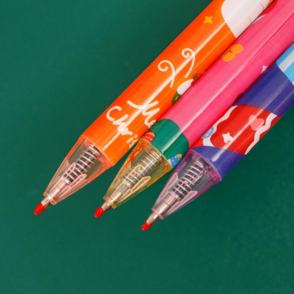 20pc Cartoon Christmas 0.5mm Gel Pen Cute Student Quick Dry Black write Ink Pen High Quality Office Signature Pen Christmas Gift