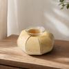 Matte Finish Wood Candle Holder Wooden Glass Holder, Rustic Driftwood Ornament, Farmhouse Natural Branch Tabletop Decor for Living Room Bedroom Office