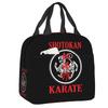 Custom Shotokan Karate Insulated Lunch Bags for School Office Portable Cooler Thermal Lunch Box Women Children