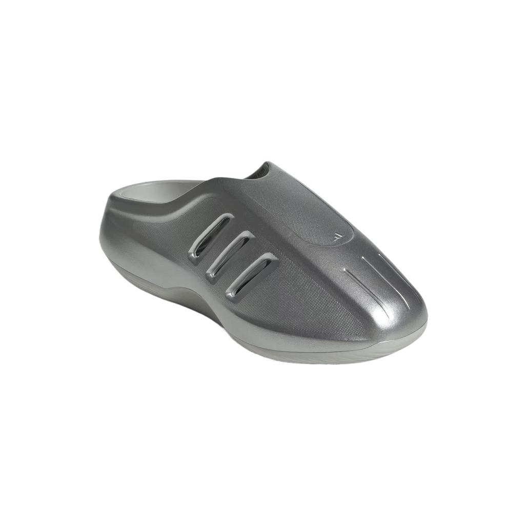 Adidas Originály Adifom Ii Infinity Mules Series Jednoduché Všestranné Ležérní Módní Protiskluzové Pantofle s Uzavřenou Špičkou Unisex Pantofle Stříbrné JQ9659