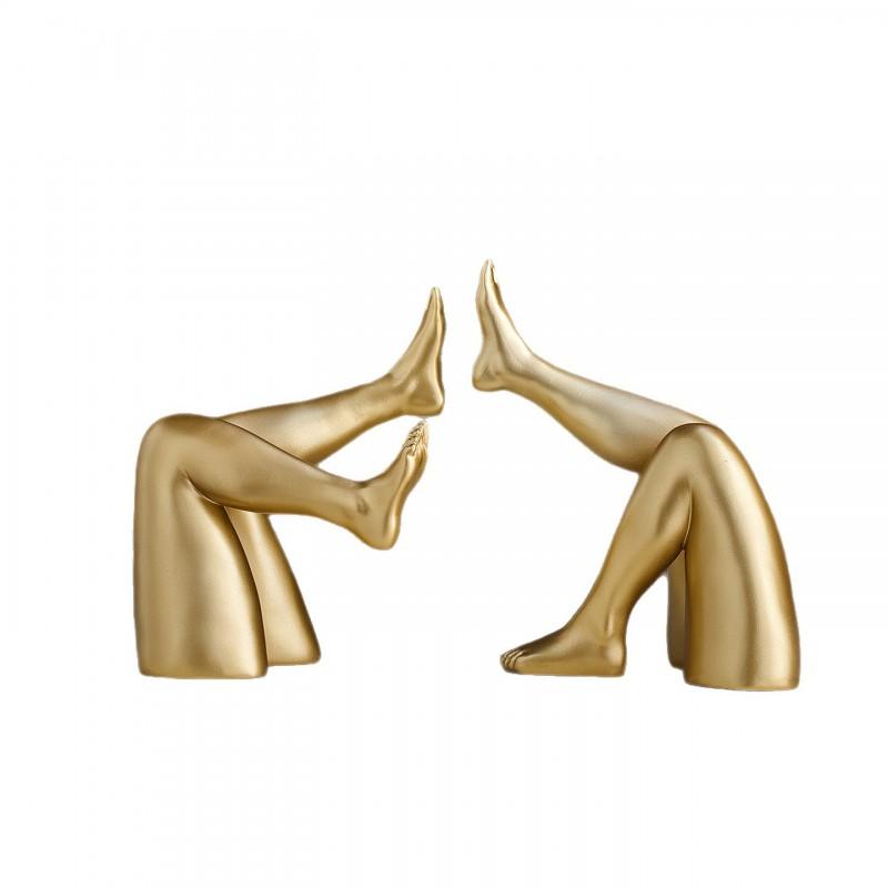 Modern Abstract Human Figure Resin Bookend Sculpture Decor Living Room Office Desk Home