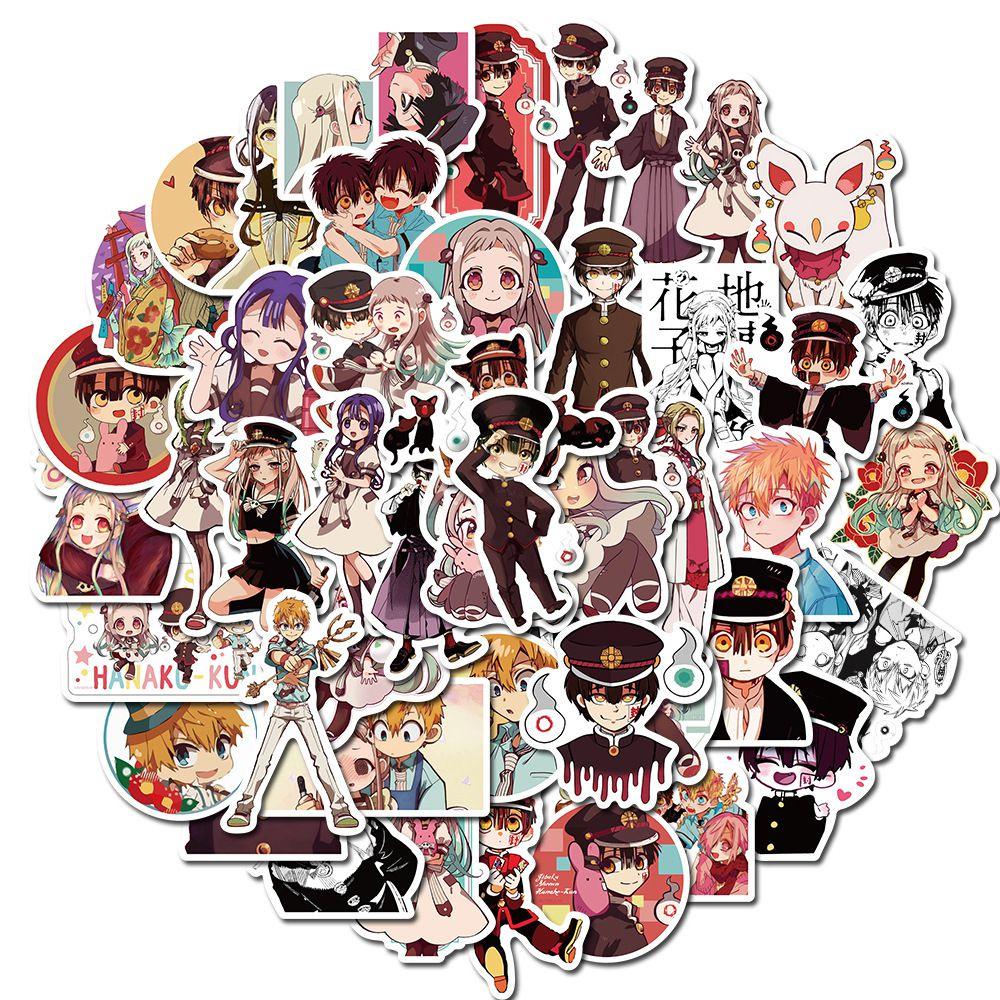 50pcs Toiletbound Hanakokun Stickers Diy Graffiti Skateboard Phone Bike Decals