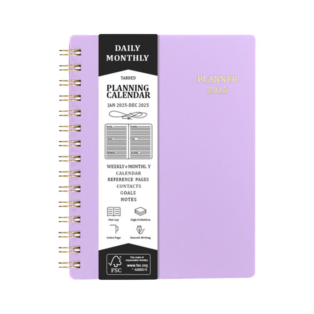 Planner Schedule Book A5 Coil Book Self-discipline Punch Card Notebook Weekly Diary