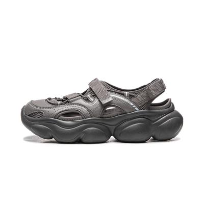 Li Ning Cloud Slip Resistant, Abrasion Resistant, Lightweight Sandal Women's Dark Gull Gray AGUW016-2
