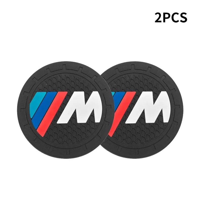 CCN1 X4 X5 X6 For BMW Silica Gel Car Coaster Water Cup2pcs Silicone Car Water Cup Holder Coaster Anti Slip Pad Mat For BMW X5 X4 X6 X