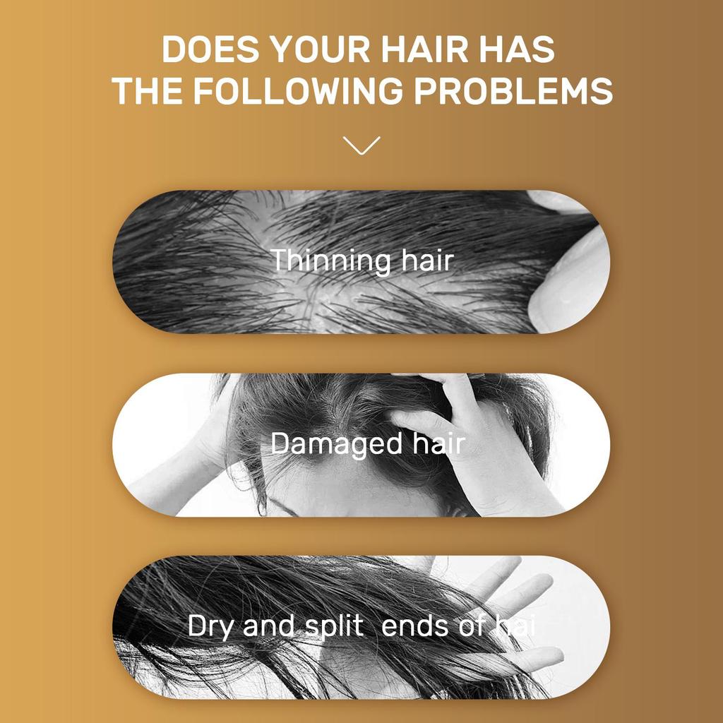 Biotin Hair Growth Shampoo Anti Hair Loss Thickening formula Collagen & Stem Cell For Hair Regrowth Anti Thinning Sulfate Free Anti Dandruff Treatment